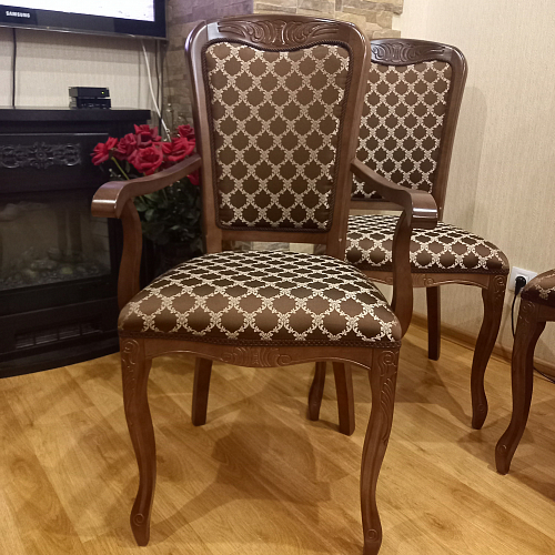 Кресло Клето патина золото / ромб фото покупателя 7